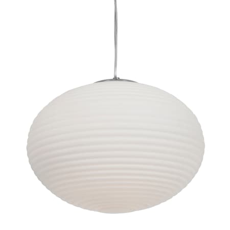 Access Lighting Callisto 2 Light 15" Wide LED Pendant - 3000K Brushed Steel / Opal