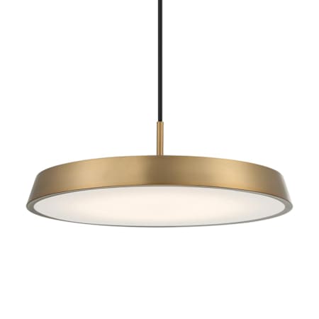 Access Lighting Tallinn 18" Wide LED Pendant Brushed Gold / White