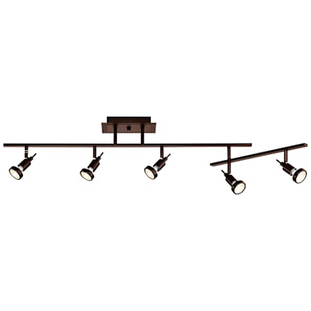 Access Lighting Viper 5 Light 52" Long LED Fixed Rail Bronze