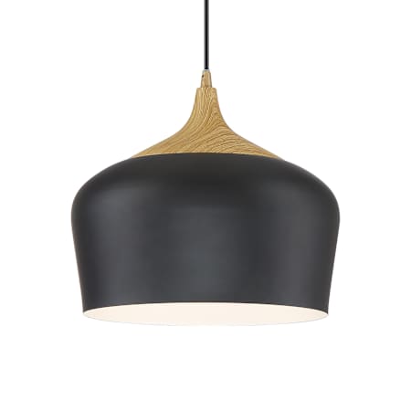 Access Lighting Blend 12" Wide Wood Pendant Black