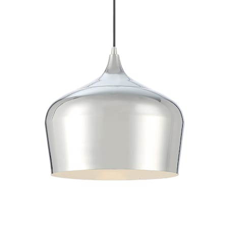 Access Lighting Blend 12" Wide Wood Pendant Chrome