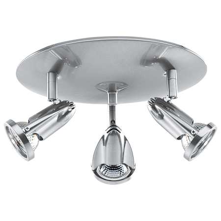 Access Lighting Cobra 3 Light 10" Wide LED Accent / Spot Lights Ceiling Fixture Brushed Steel