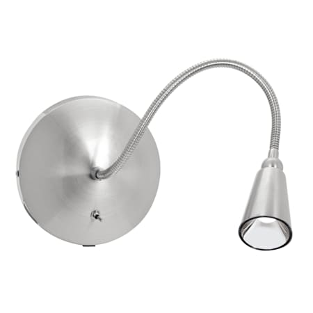 Access Lighting 5" High Integrated 4700K LED Hardwired or Plug-In Gooseneck Wall Sconce Brushed Steel