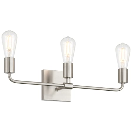 Access Lighting Virgin 3 Light 20" Wide Vanity Light Brushed Steel