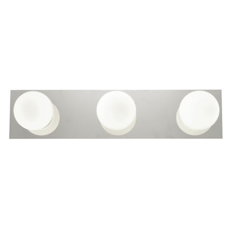 Access Lighting Classic 3 Light LED Bathroom Vanity Strip - 22" Wide with Opal Shades Chrome