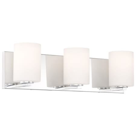 Access Lighting Oslo 3 Light 22" Wide LED Vanity Light with Glass Shades Chrome