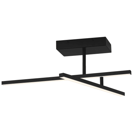 Access Lighting Duo 27" Wide LED Semi-Flush Ceiling Fixture Matte Black