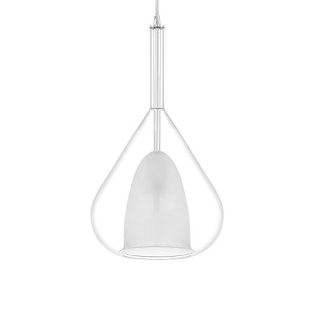 Access Lighting Ray 8" Wide Mini Pendant Chrome / Clear / Frosted White
