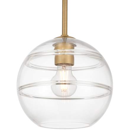 Access Lighting Swirl 9" Wide Mini Pendant Antique Brushed Brass