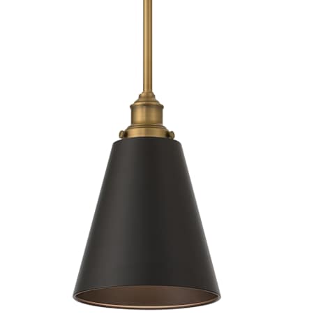 Access Lighting Dahlia Single Light 8" Wide Mini Pendant Antique Brushed Brass