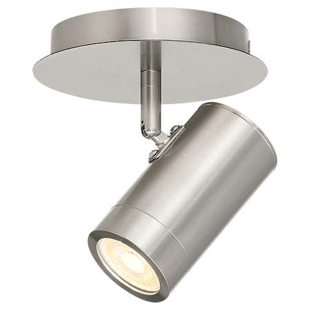 Access Lighting Prado 5" Wide LED Flush Mount Ceiling Fixture Brushed Steel