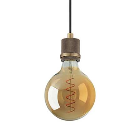 Access Lighting Port Nine Bare G40 2" Wide LED Mini Pendant Antique Brushed Brass