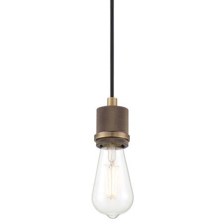 Access Lighting Port Nine Bare 3" Wide LED Mini Pendant Antique Brushed Brass