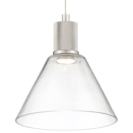 Access Lighting Port Nine 8" Wide LED Mini Pendant Brushed Steel