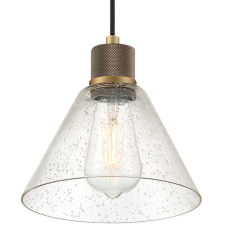 Access Lighting Port Nine 8" Wide LED Mini Pendant Antique Brushed Brass