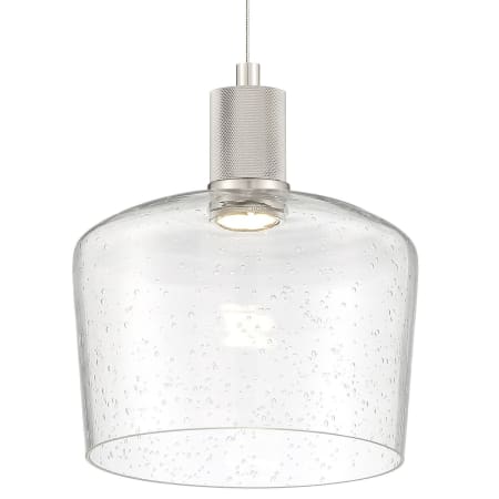 Access Lighting Port Nine 9" Wide LED Mini Pendant Brushed Steel