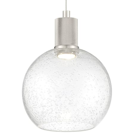 Access Lighting Port Nine 8" Wide LED Mini Pendant Brushed Steel
