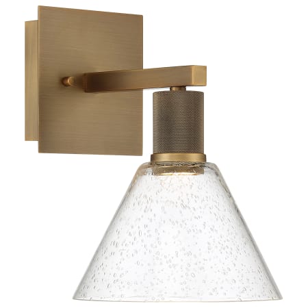 Access Lighting Port Nine 12" Tall LED Wall Sconce Antique Brushed Brass