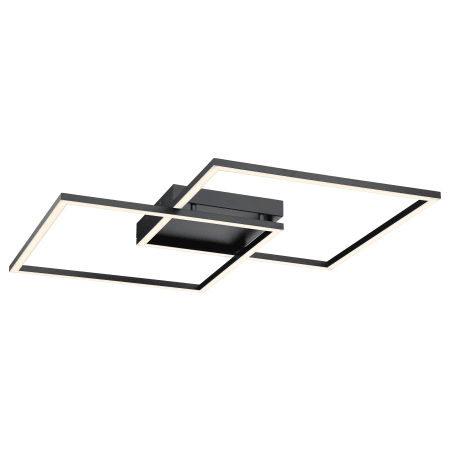 Access Lighting Squared 2 Light 31" Wide Integrated LED Semi-Flush Square Ceiling Fixture - 3000K Black / Acrylic