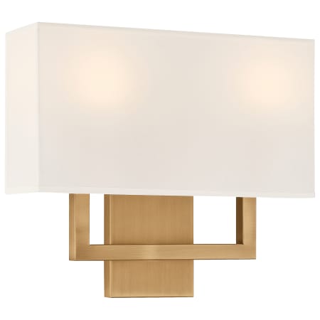 Access Lighting Mid Town 2 Light 13" Tall LED Wall Sconce Antique Brushed Brass
