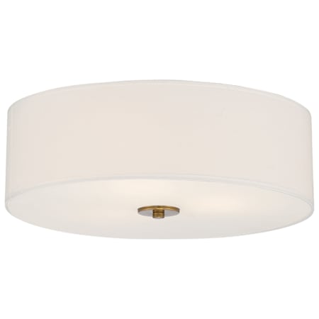 Access Lighting Mid Town 3 Light 18" Wide LED Flush Mount Drum Ceiling Fixture Antique Brushed Brass