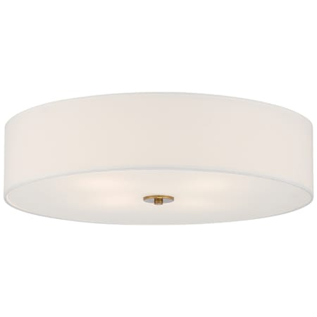 Access Lighting Mid Town 3 Light 24" Wide LED Flush Mount Drum Ceiling Fixture Antique Brushed Brass