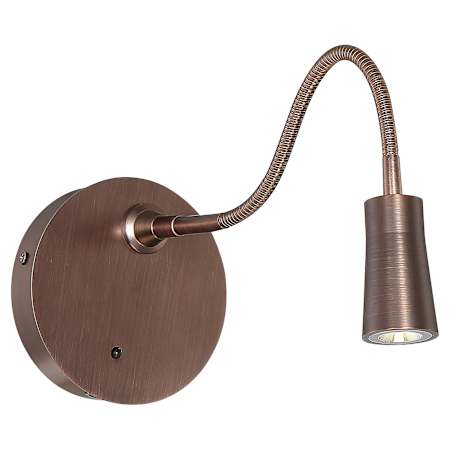 Access Lighting Epiphanie 5" Wide 3500K LED Hardwired or Plug-In Gooseneck Wall Sconce Bronze
