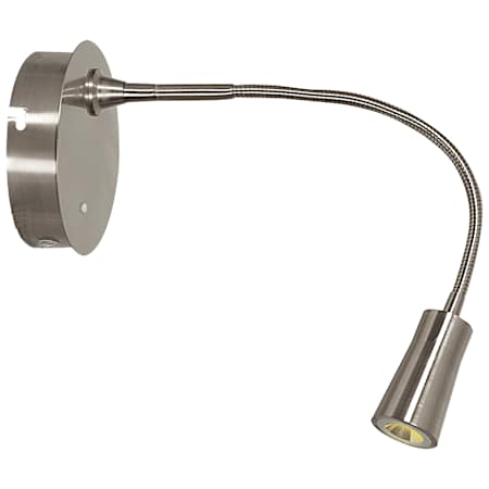 Access Lighting Epiphanie 5" Wide 3500K LED Hardwired or Plug-In Gooseneck Wall Sconce Brushed Steel