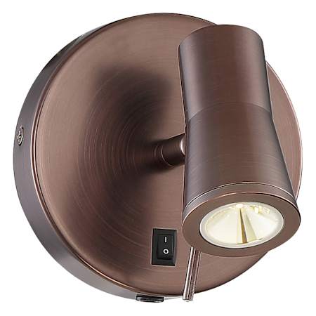 Access Lighting Cyprus 2 Single Light 5-1/2" Tall Integrated LED Wall Sconce Bronze