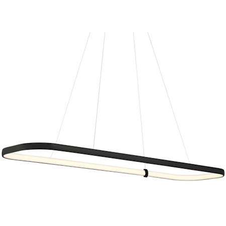 Access Lighting Ravello 48" Wide LED Suspension Linear Pendant Matte Black