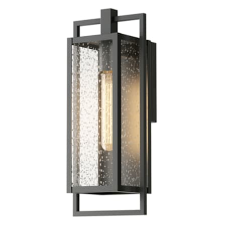 Acclaim Lighting Stockwell 17" Tall Outdoor Wall Sconce with Seedy Glass Shade Matte Black