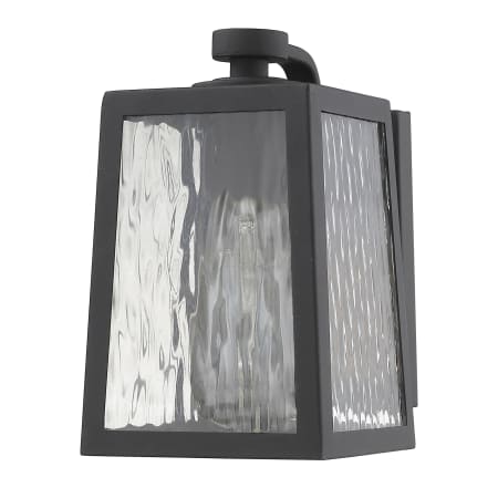 Acclaim Lighting Hirche Single Light 8" Tall Outdoor Wall Sconce Matte Black