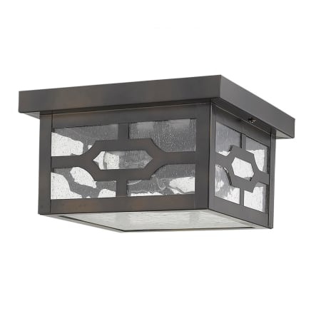 Acclaim Lighting Calvert 2 Light 9" Wide Outdoor Flush Mount Square Ceiling Fixture Oil Rubbed Bronze