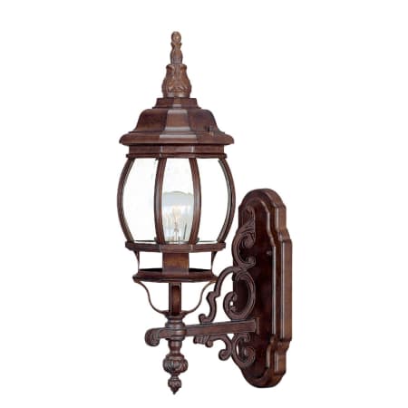 Acclaim Lighting Chateau 1 Light 20.5" Height Outdoor Wall Sconce Burled Walnut / Clear Beveled Glass
