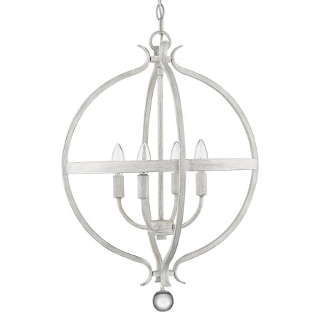 Acclaim Lighting Callie 4 Light 18" Wide Crystal Chandelier Country White