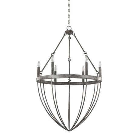 Acclaim Lighting Harlow 6 Light 28" Wide Taper Candle Chandelier Ash