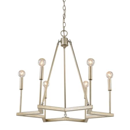 Acclaim Lighting Reagan 6 Light 24-3/4" Wide Chandelier Washed Gold