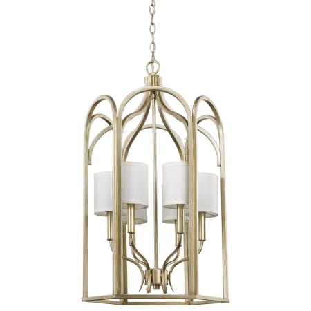 Acclaim Lighting Ellie 6 Light 18" Wide Pendant with Fabric Shades Washed Gold