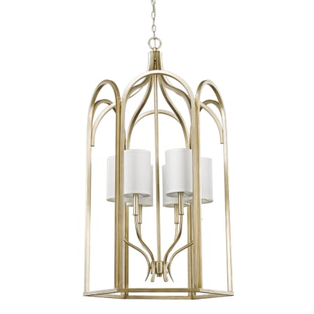 Acclaim Lighting Ellie 6 Light 25" Wide Pendant with Fabric Shades Washed Gold
