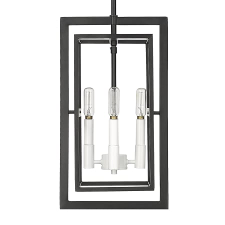 Acclaim Lighting Milbank 4 Light 10" Wide Pendant Black / White