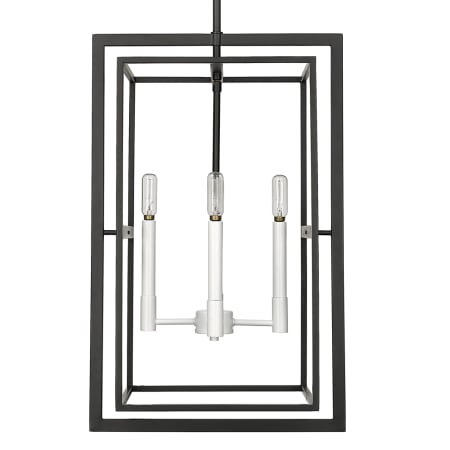 Acclaim Lighting Milbank 4 Light 16" Wide Pendant Black / White