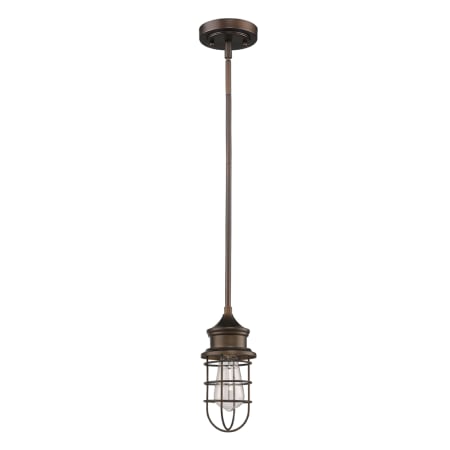 Acclaim Lighting Virginia Single Light 5" Wide Pendant with Metal Shade Oil Rubbed Bronze