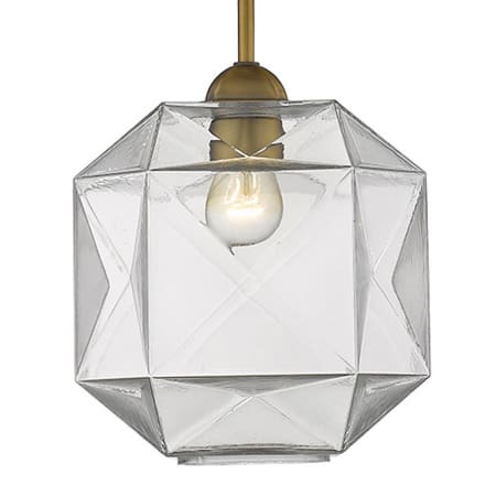 Acclaim Lighting Loft Single Light 10" Wide Mini Pendant Brass