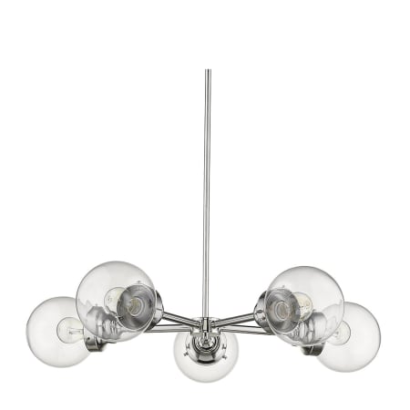 Acclaim Lighting Portsmith 5 Light 30" Wide Chandelier Polished Nickel