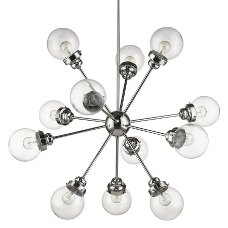 Acclaim Lighting Portsmith 12 Light 40" Wide Chandelier Polished Nickel
