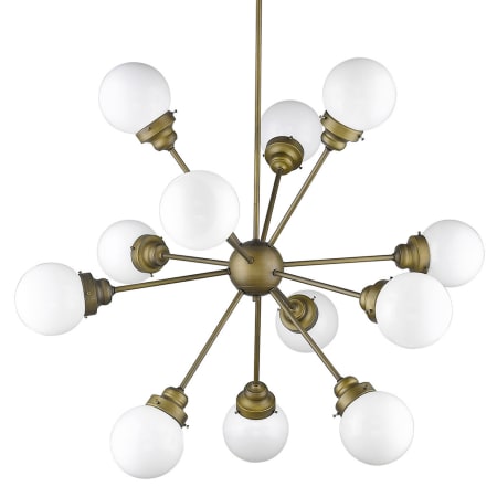 Acclaim Lighting Portsmith 12 Light 40" Wide Chandelier Raw Brass