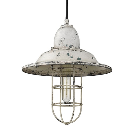 Acclaim Lighting Iris Single Light 12" Wide Pendant Aged Ivory