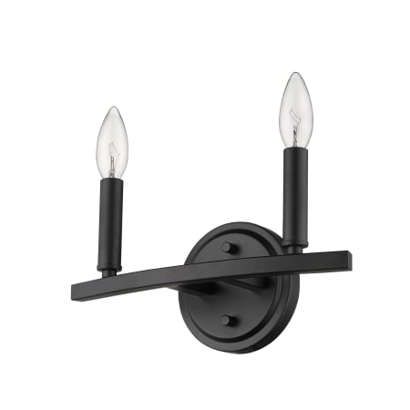 Acclaim Lighting Sawyer 2 Light 12" Wide Vanity Light Matte Black