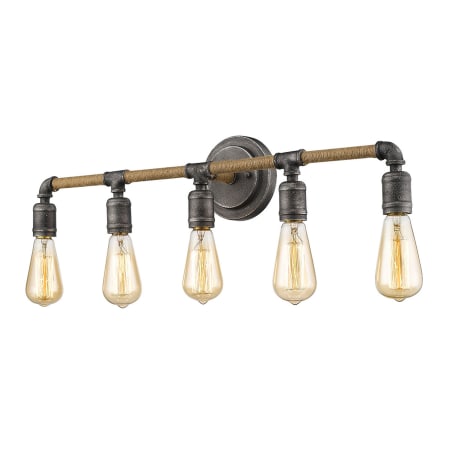 Acclaim Lighting Grayson 5 Light 28" Wide Bathroom Vanity Light Antique Gray