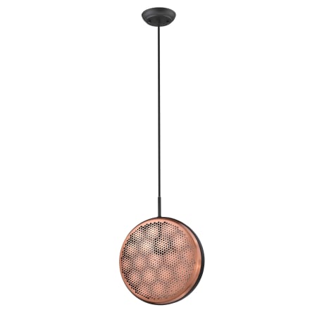 Acclaim Lighting Tholos 14" Wide Disc Pendant Matte Black